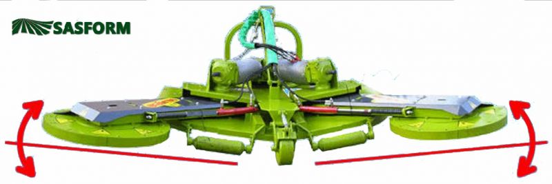 Calderoni Airone nagy munkaszélességű sor és soralj kasza önterülő talajkövető rendszerrel